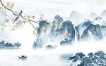 花鸟中式最新山水 TIf分层