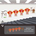 敬老院养老院楼梯楼道文化墙