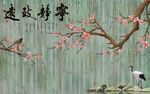 新中式背景墙 