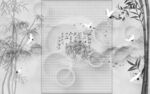 新中式背景墙 