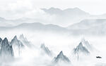 现代客厅新山水画 Tif分层