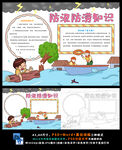 防汛防涝知识防洪防灾小报