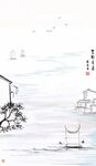  写意画 水墨 抽象画 黑白画