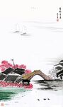 写意水墨山水画