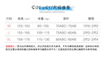 淘宝详情页尺码表