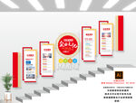 企业楼梯文化墙