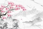 梅花背景墙