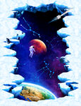 星空立体画