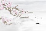 中式花鸟背景墙