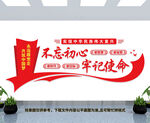 不忘初心牢记使命文化墙