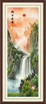 高山流水国画
