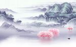 最新 简约现代山水 Tif分层