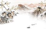 国画 简约现代山水 Tif分层