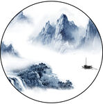 极简新中式意境山水境界装饰画