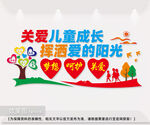 关爱儿童文化墙设计图