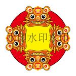虎传统矢量圆