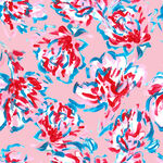 油画笔触抽象花朵印花花型