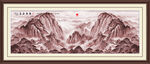 泰山日出山水画