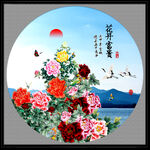 国画牡丹