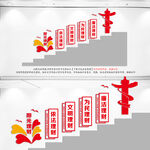 财政所楼梯楼道文化墙