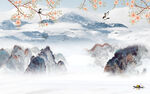 现代高端中式山水 Tif分层