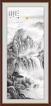 竖幅山水画