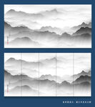 抽象山水画