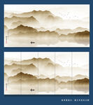 黑白水墨画