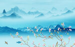高清 客厅新山水画 TIf分层