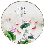 荷花装饰画