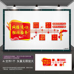 社区网格文化墙