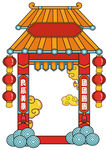 中国风门头