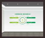 企业公司文化墙绿色大气文化墙