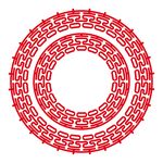 红色双喜无缝边框