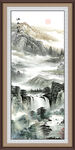 竖幅山水画