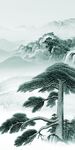 现代 简约山水玄关 Tif分层