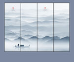水墨山