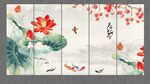 中国画荷花