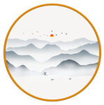 抽象山水画
