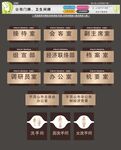 公司门牌卫生间牌