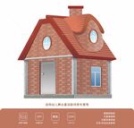 舞台童话剧道具砖房砖屋