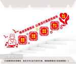 廉洁行医楼梯文化墙图片