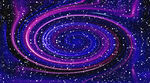 蓝紫色旋涡星空