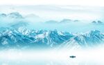 高端意境山水墙画 Tif分层