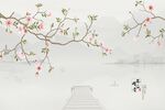 中式背景墙