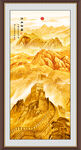 竖幅山水画
