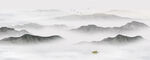 水墨山