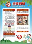禁烟宣传单展板展架单单页