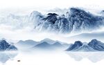 中国风简约高清山水 Tif分层