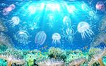 海底世界海母背景墙壁画